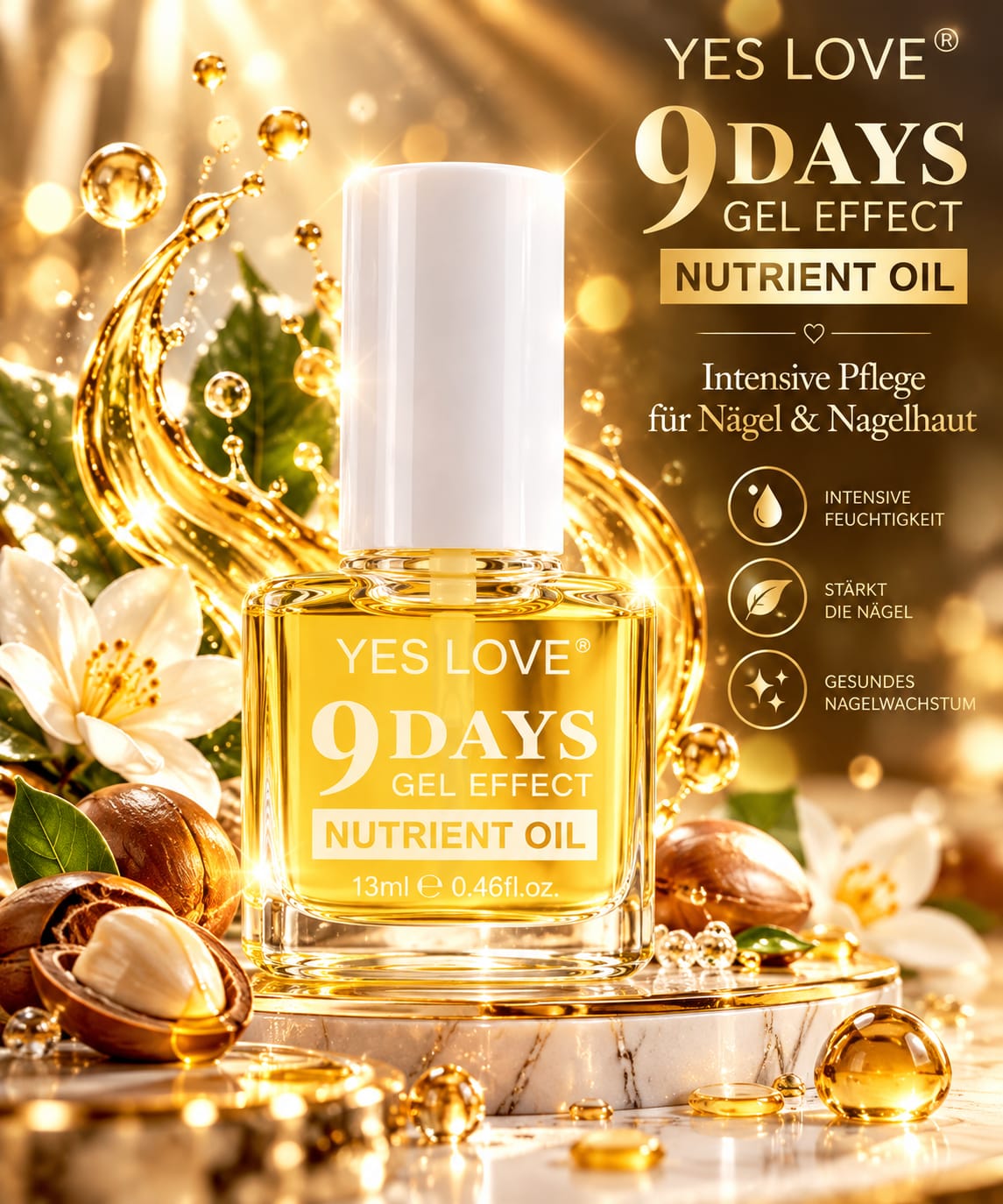 YES LOVE 9 DAYS GEL EFFECT Nutrient Oil – Bild 2