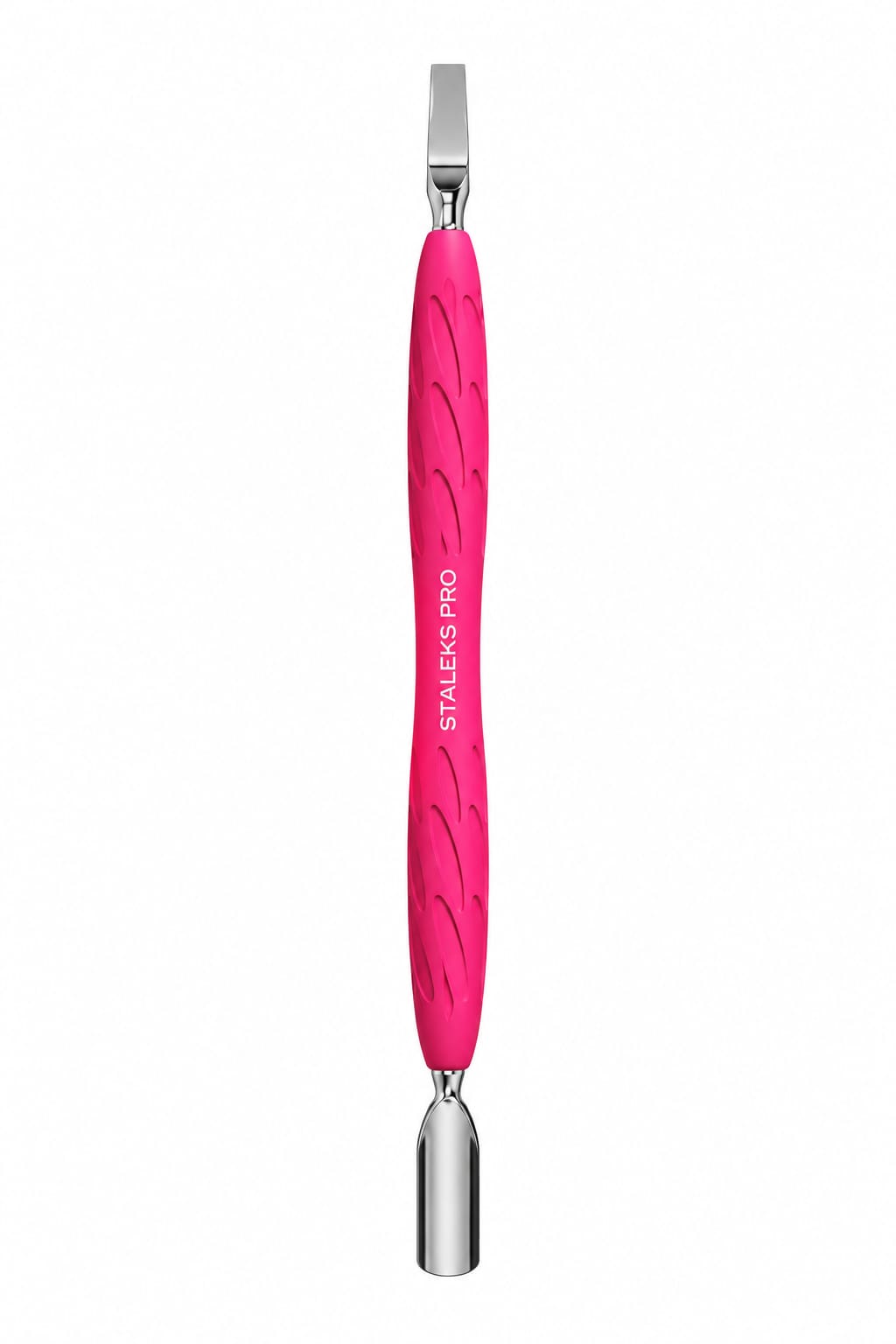 STALEKS PRO UNIQ Doppelter Nagelhautschieber PQ-10/5 – Edelstahl mit Gummy-Silikongriff