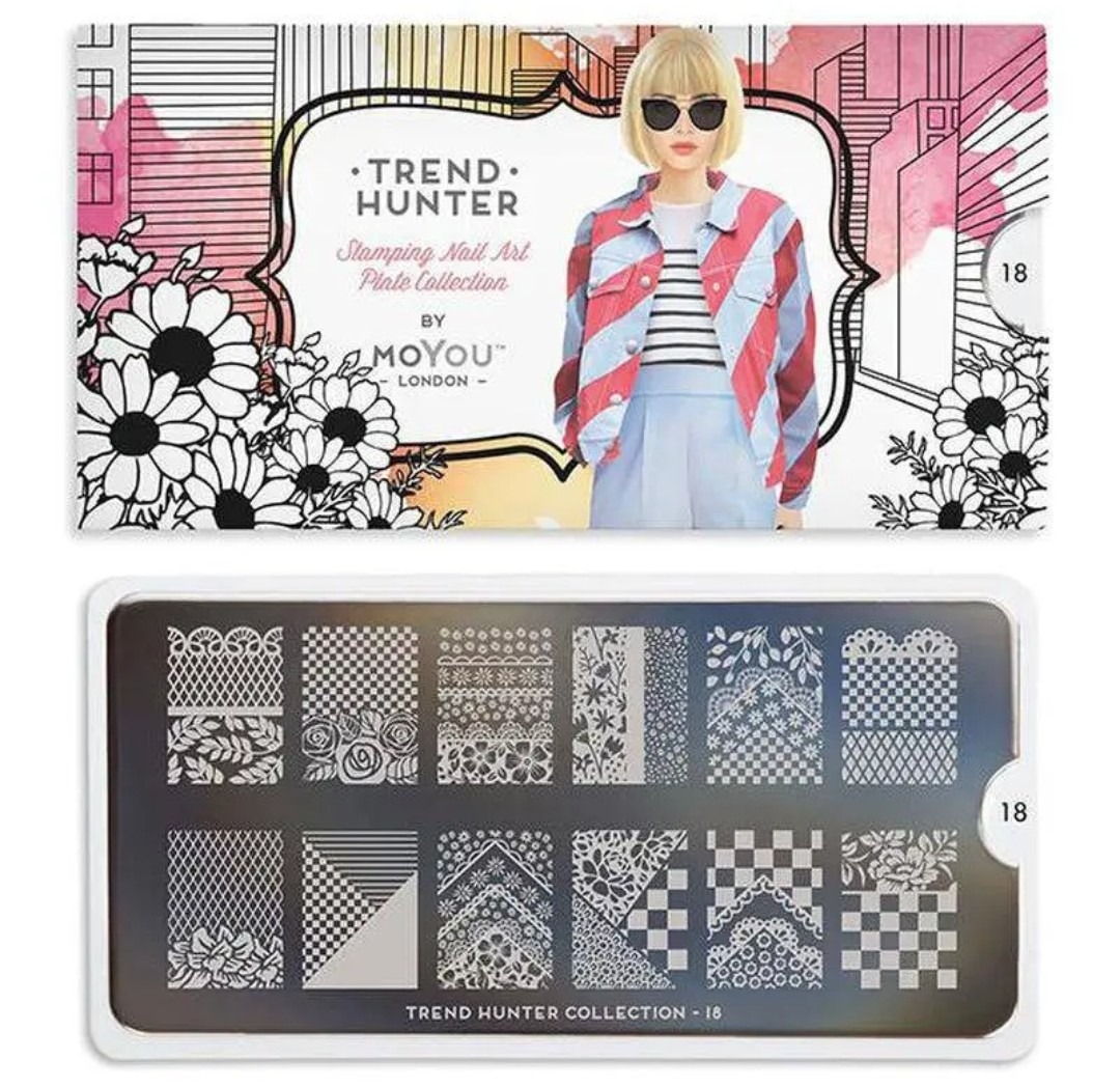 MoYou London Stempelplatte „Trend Hunter Collection“ Nr. 18