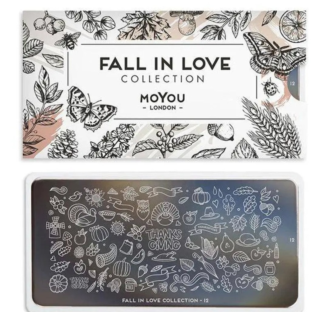 MoYou London Stempelplatte „Fall in Love Collection“ Nr. 12