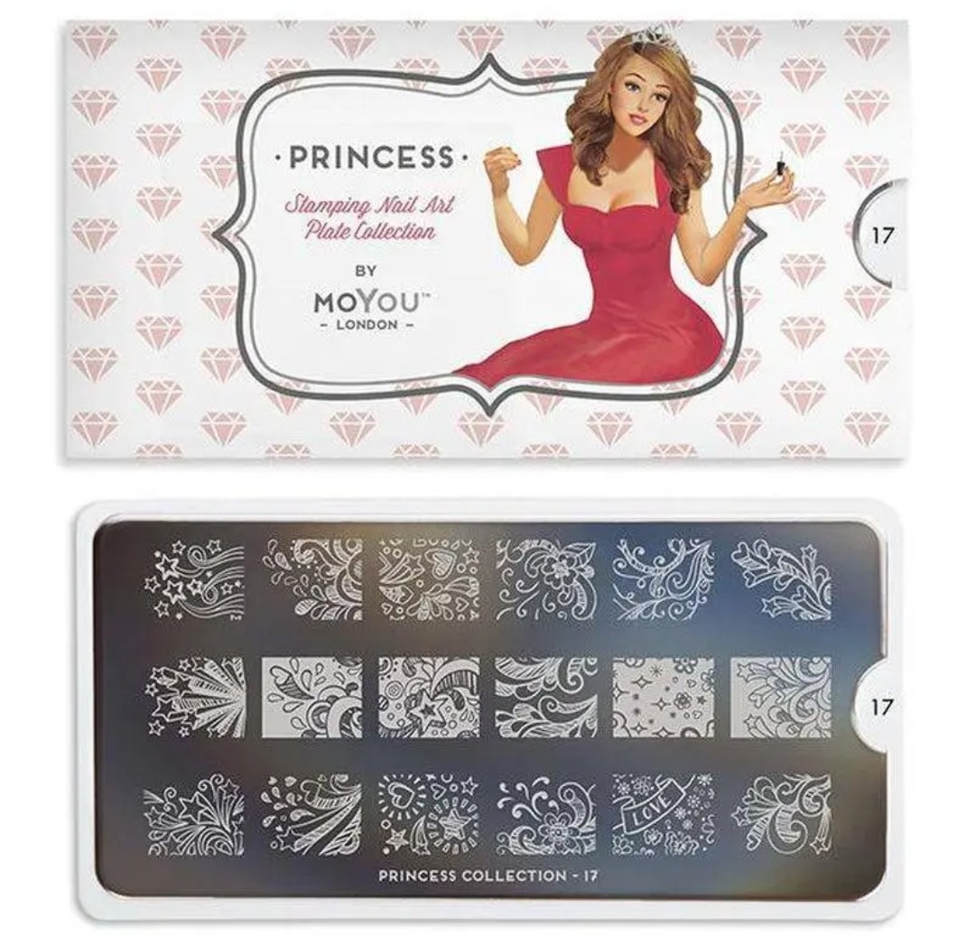 MoYou London Stempelplatte „Princess Collection“ Nr. 17
