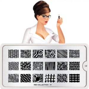 MoYou London Stempelplatte „Pro Collection“ Nr. 19