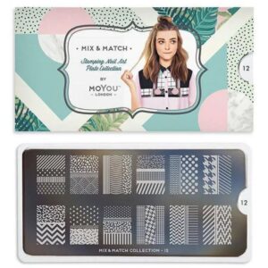 MoYou London Stempelplatte „Mix & Match Collection“ Nr. 12