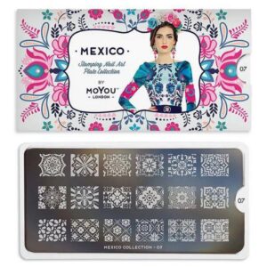 MoYou London Stempelplatte „Mexico Collection“ Nr. 07