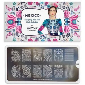 MoYou London Stempelplatte „Mexico Collection“ Nr. 04