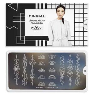 MoYou London Stempelplatte „Minimal Collection“ Nr. 08