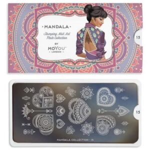 MoYou London Stempelplatte „Mandala Collection“ Nr. 15
