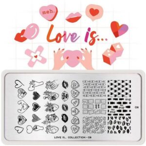 MoYou London Stempelplatte „Love Is Collection“ – Nr. 08