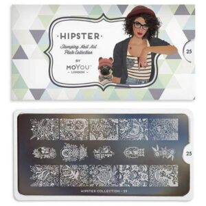 MoYou London Stempelplatte „Hipster Collection“ Nr. 25
