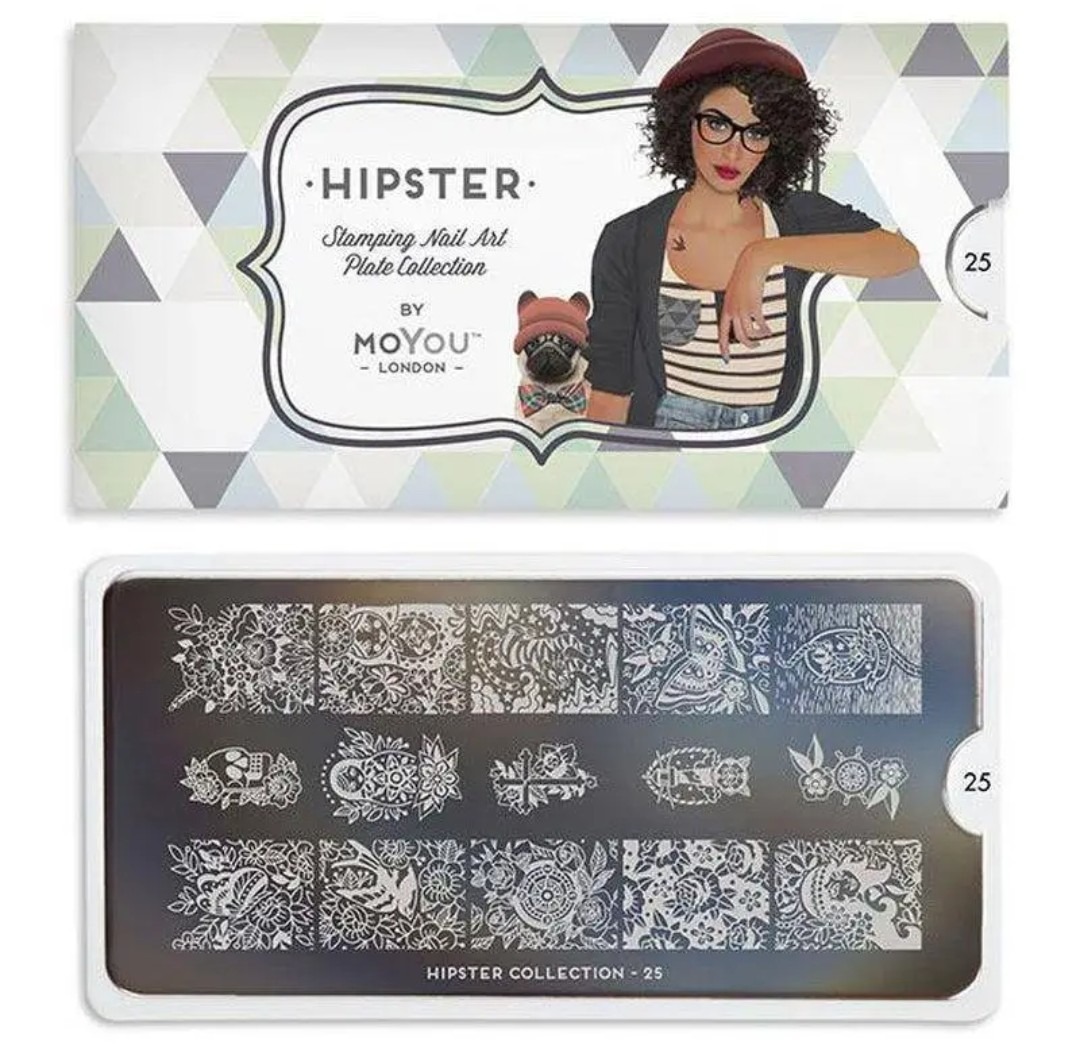 MoYou London Stempelplatte „Hipster Collection“ Nr. 25