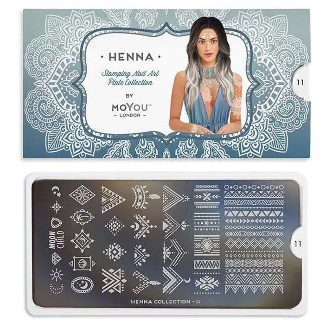 MoYou London Stempelplatte „Henna Collection“ Nr. 11