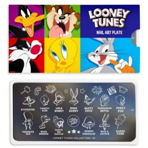 MoYou London Stempelplatte „Looney Tunes“ – Sonderausgabe - Nr. 01