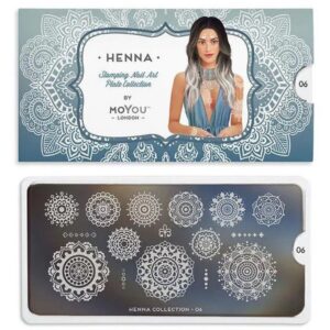 MoYou London Stempelplatte „Henna Collection“ Nr. 06