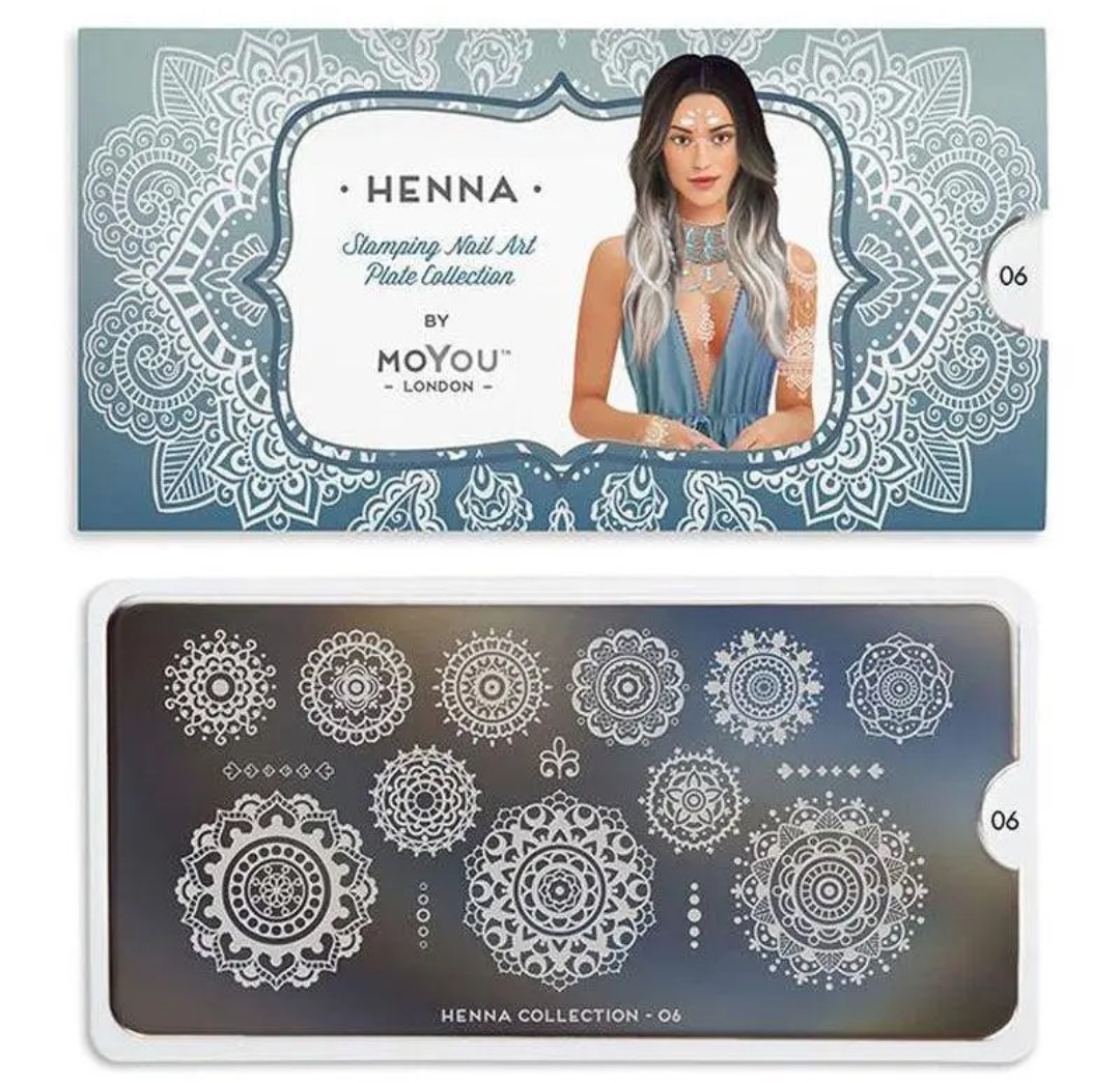 MoYou London Stempelplatte „Henna Collection“ Nr. 06