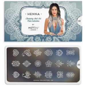 MoYou London Stempelplatte „Henna Collection“ Nr. 02