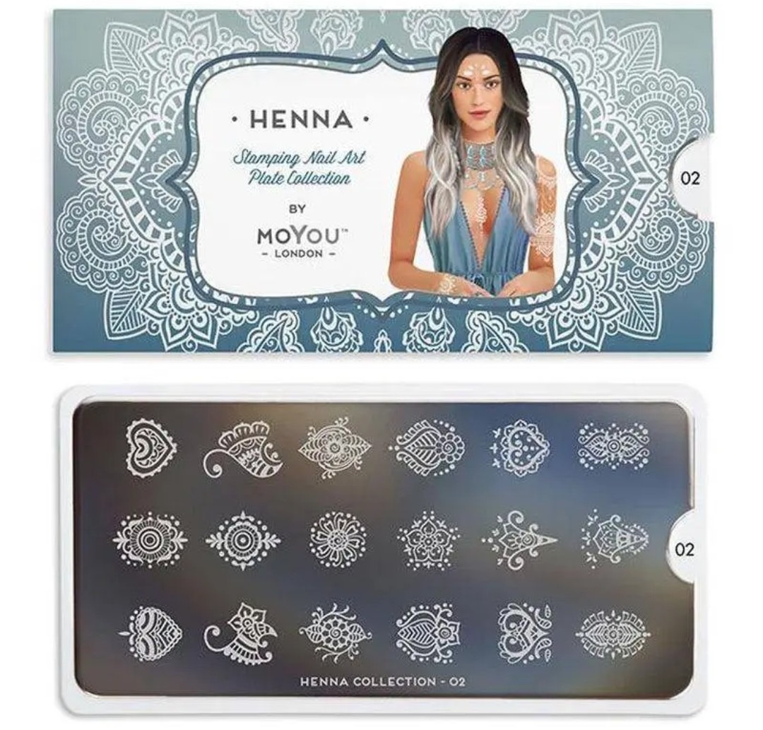MoYou London Stempelplatte „Henna Collection“ Nr. 02