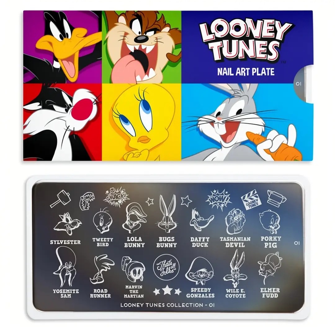 MoYou London Stempelplatte „Looney Tunes“ – Sonderausgabe - Nr. 01