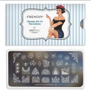 MoYou London Stempelplatte „Frenchy Edition“ Nr. 22