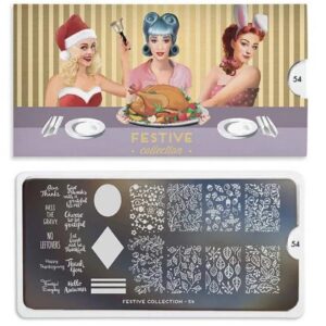 MoYou London Stempelplatte „Festive Collection“ – Sonderausgabe - Nr. 54