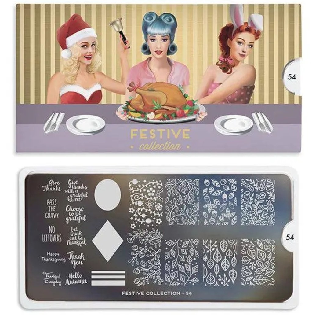 MoYou London Stempelplatte „Festive Collection“ – Sonderausgabe - Nr. 54