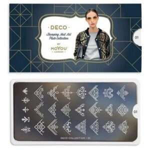 MoYou London Stempelplatte „Deco Collection" - Nr. 1
