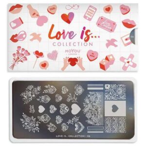 MoYou London Stempelplatte „Love Is Collection“ – Nr. 06